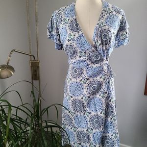 NWT Francescas Heritage Women's Wrap Patterned Sundress - Large